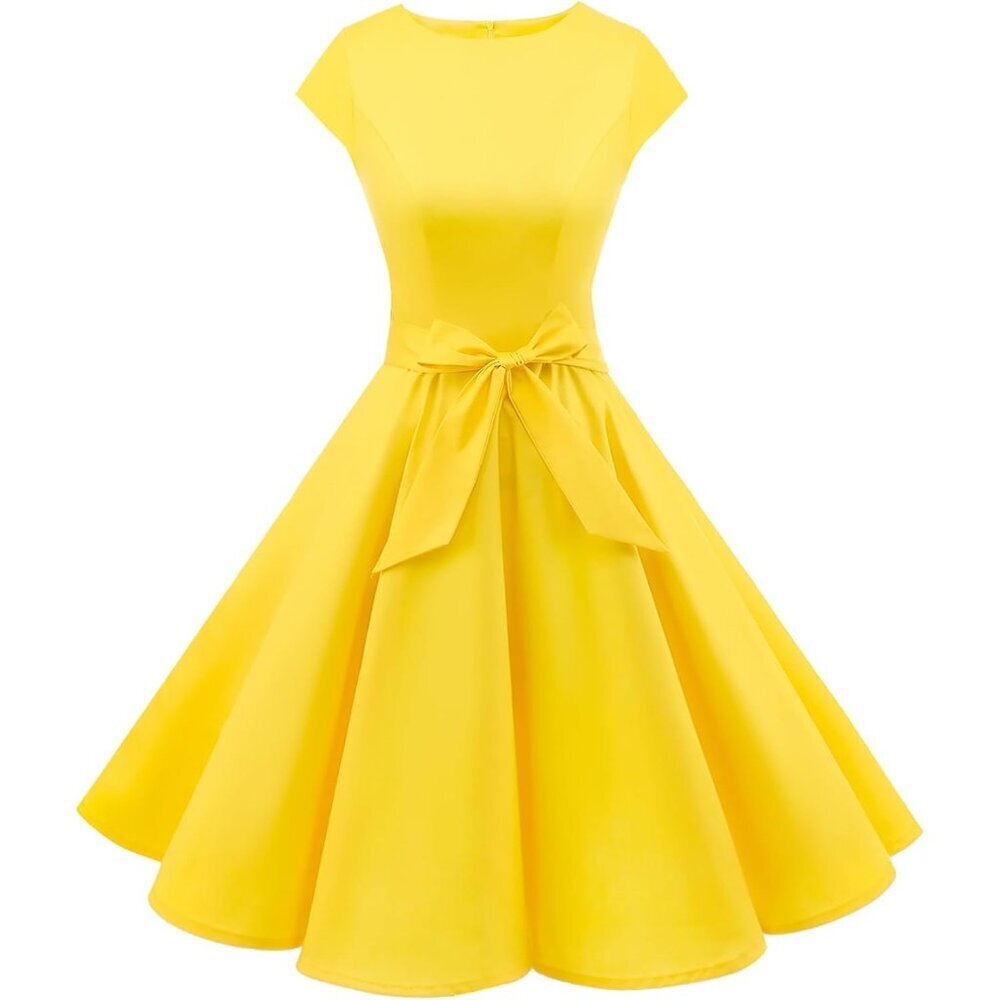 Women's Vintage Cap Sleeve A Line Cocktail Dress 1950s Retro Party
